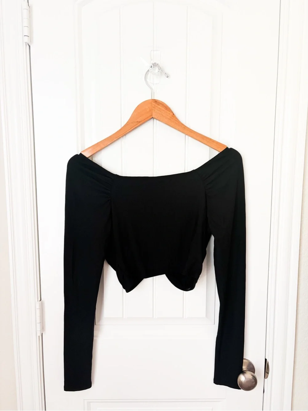 Savage X Fenty Softcore Modal Ruched Crop Top Size Medium NEW